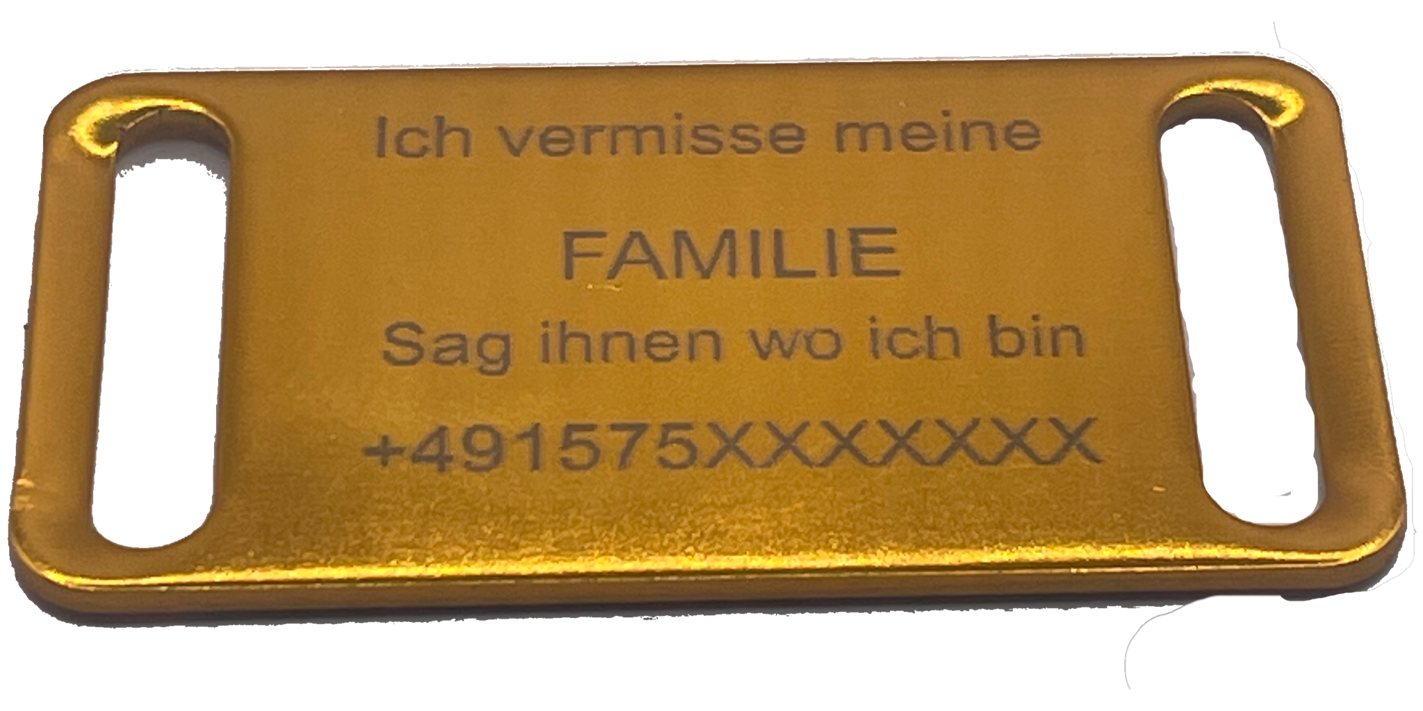 Bild von Halsbandschild für Haustiere gold